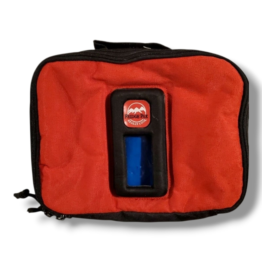 Red and Black Food Cooler Bag
